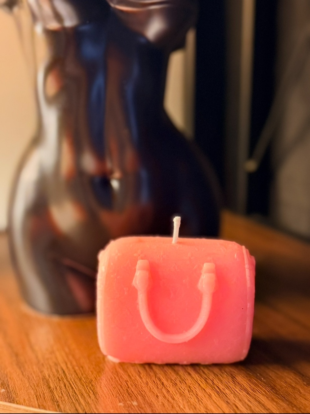 Pink Handbag-Shaped Scented Candle - Women Bath & Body